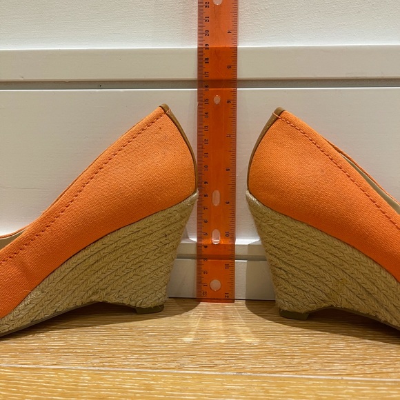 Orange wedge summer shoe - Picture 6 of 6